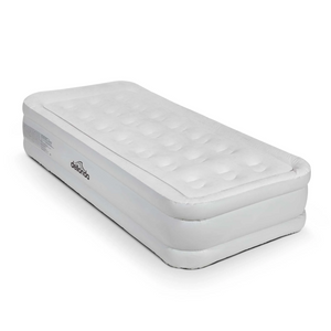 Dellonda DL144 Single High Raised Air Mattress Camping Bed with Removable Electric Pump
