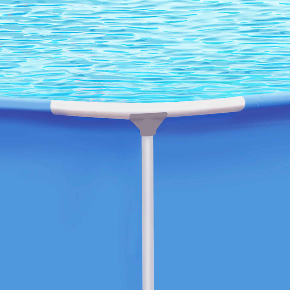 Dellonda DL20 Super Steel Frame Round Swimming Paddling Pool with Filter Pump, 12ft, Blue