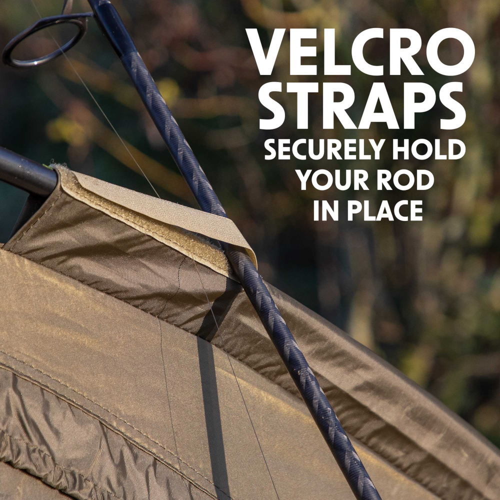 Dellonda DL75 Portable One Person Fishing Camping Weatherproof Bivvy Tent Shelter Cover, Green