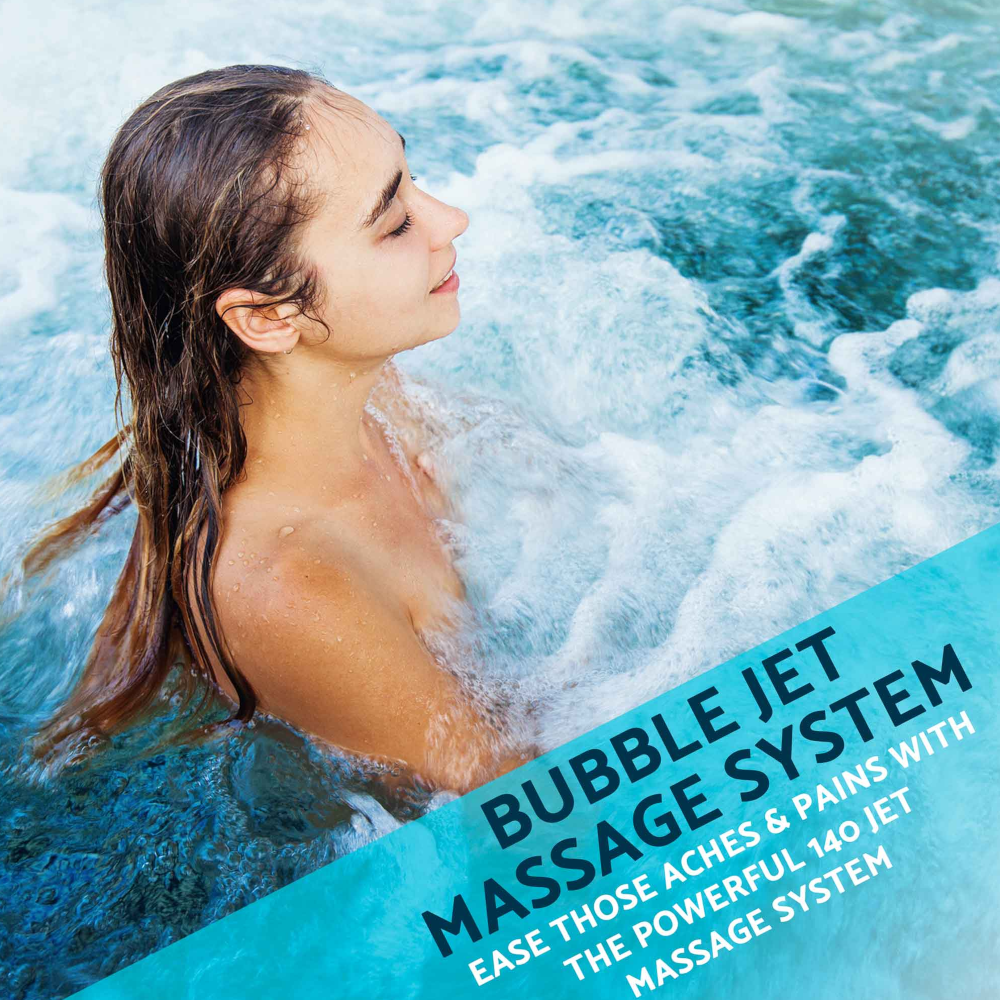 Dellonda DL88 DL89 DL90 DL91 Inflatable Round Outdoor Hot Tub Bubble Jet Spa with Smart Pump