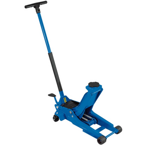 Draper 01106 3 Tonne Professional Low Profile Garage Workshop Lift Trolley Jack with Quick Lift Blue