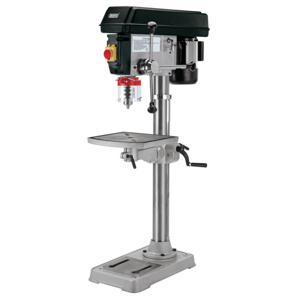 Draper 02016 Bench Mounted Pillar Drill, 1050mm Height, 12 Speed, 600W 230V