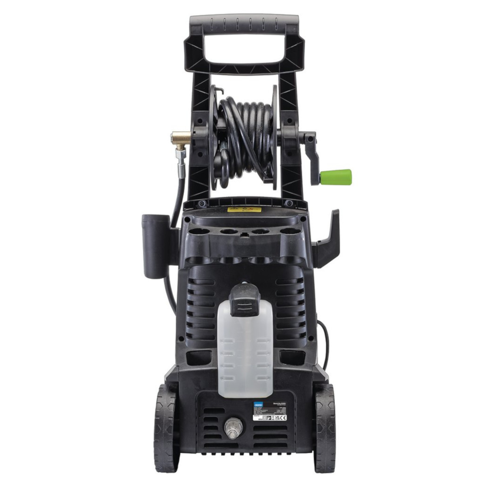 Draper 03095 Pressure Washer Car Patio Garden Jet Cleaner, 165bar, 2200W 230V, Green
