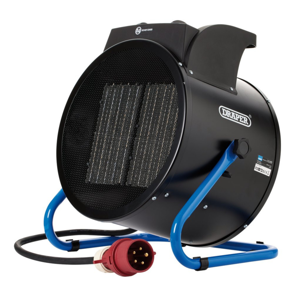 Draper 04570 PTC Electric Fan Space Heater, 30,708BTU 9kW 400V 3ph