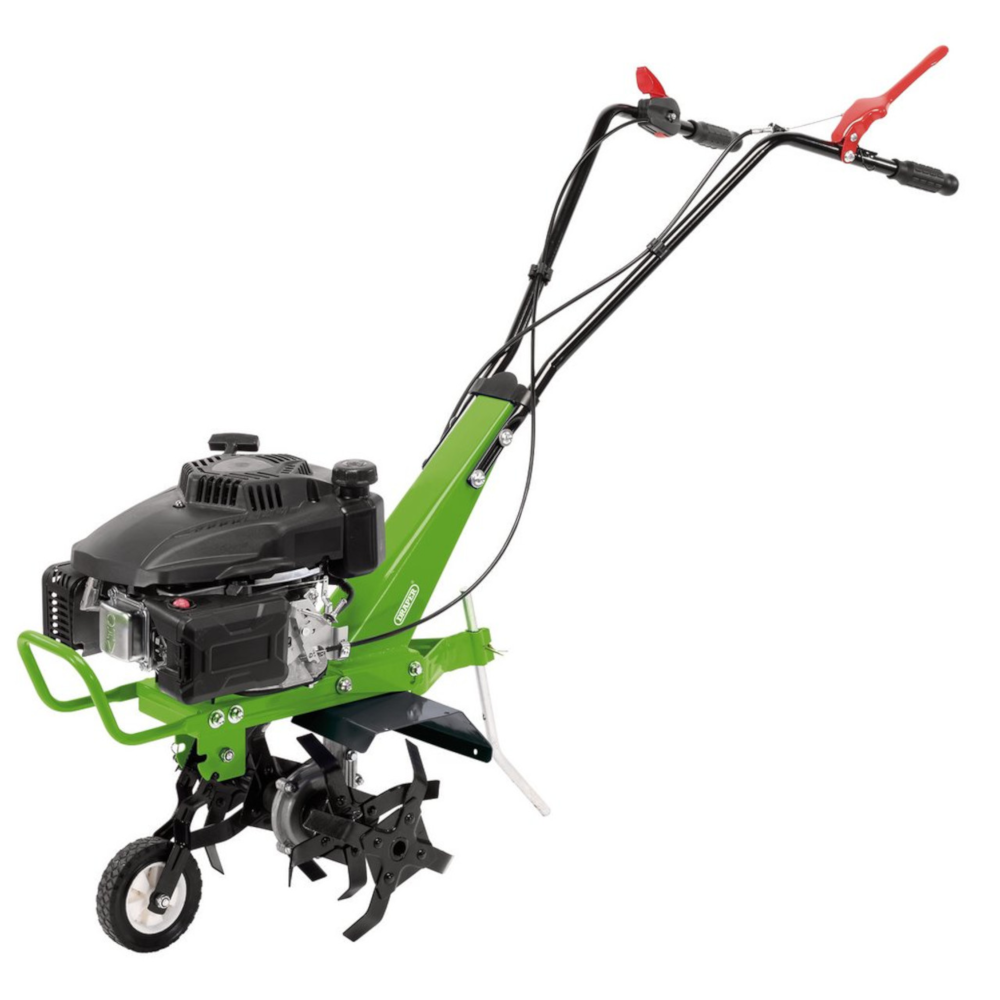 Draper 04603 Petrol Ground Soil Garden Tiller and Cultivator, 360mm, 2-Stroke, 141cc, 2500W
