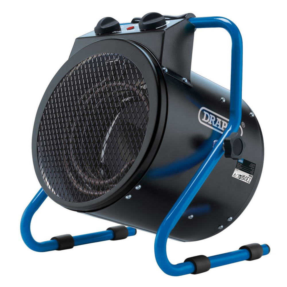 Draper 04744 Industrial Electric Fan Space Heater, 9,554BTU 2.8kW 230V