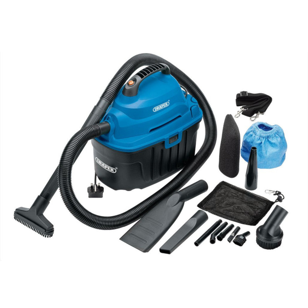 Draper 06489 Wet & Dry Vacuum Cleaner Home Car Cleaning Vac 10 Litre 1000W 230V