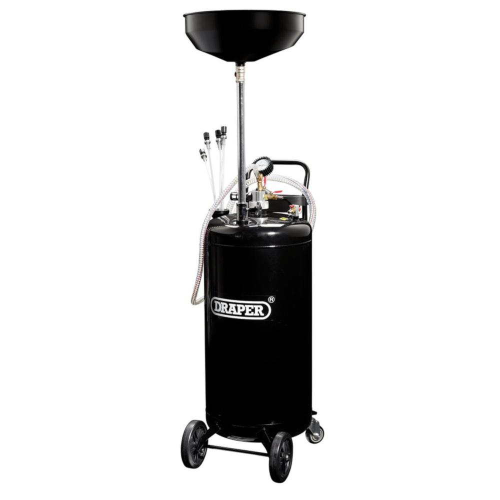 Draper 13247 Air Operated Suction Waste Oil Fluid Drainer 90 Litre