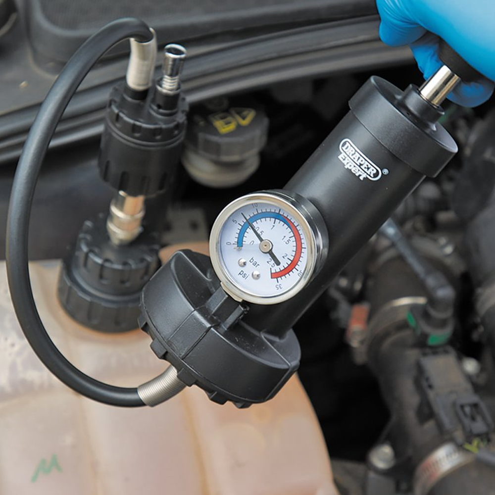 Draper 14455 Engine Radiator Cooling System Pressure Test Kit, 22 Piece