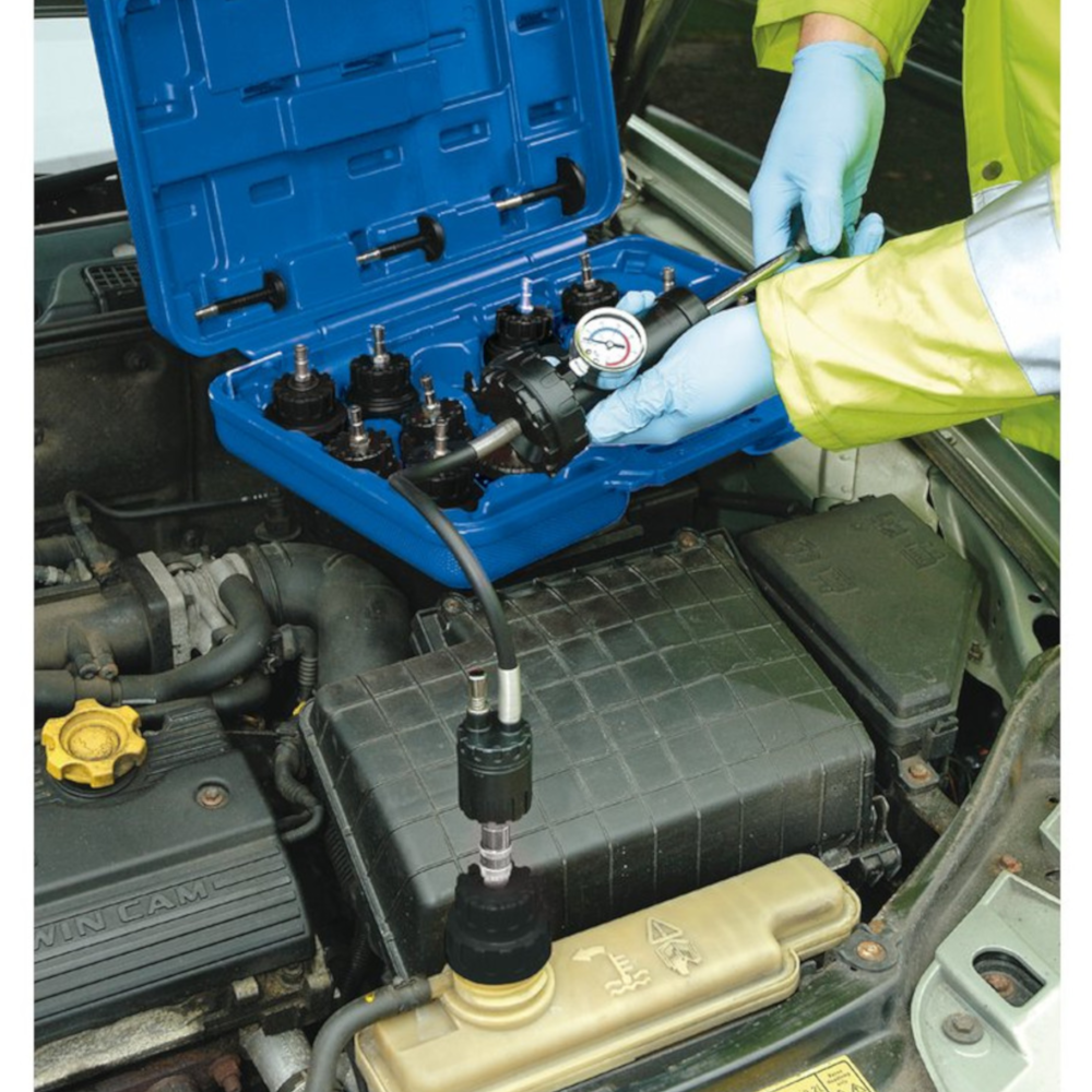 Draper 14455 Engine Radiator Cooling System Pressure Test Kit, 22 Piece