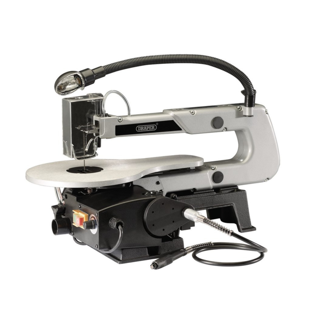 Draper 22791 Variable Speed Scroll Cutting Saw 406mm Throat Workshop Woodworking 90W 230V