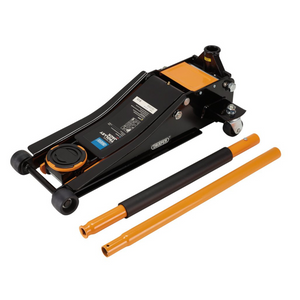 Draper 28475 2.25 Tonne Low Entry Profile Garage Workshop Vehicle Trolley Jack with Quick Lift Orange