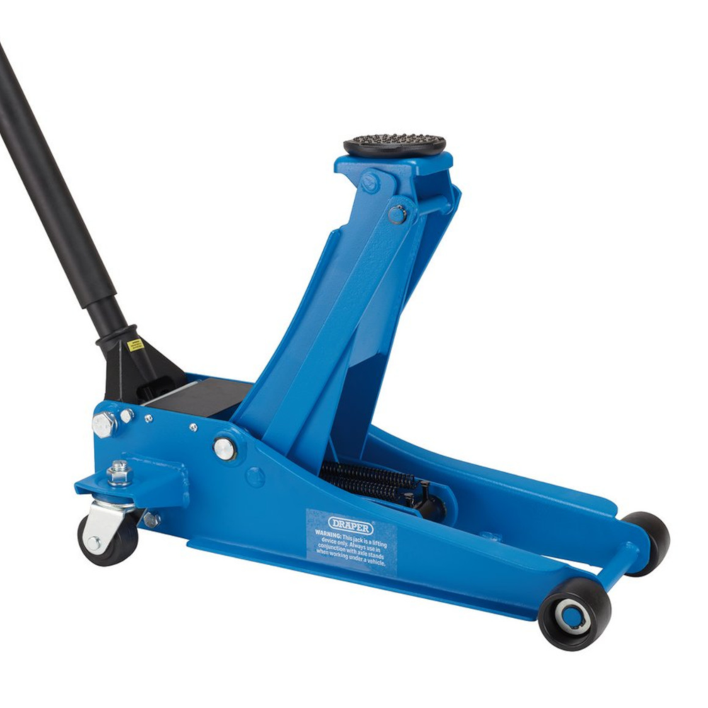 Draper 28497 2 Tonne Low Entry Profile Garage Workshop Vehicle Lift Trolley Jack