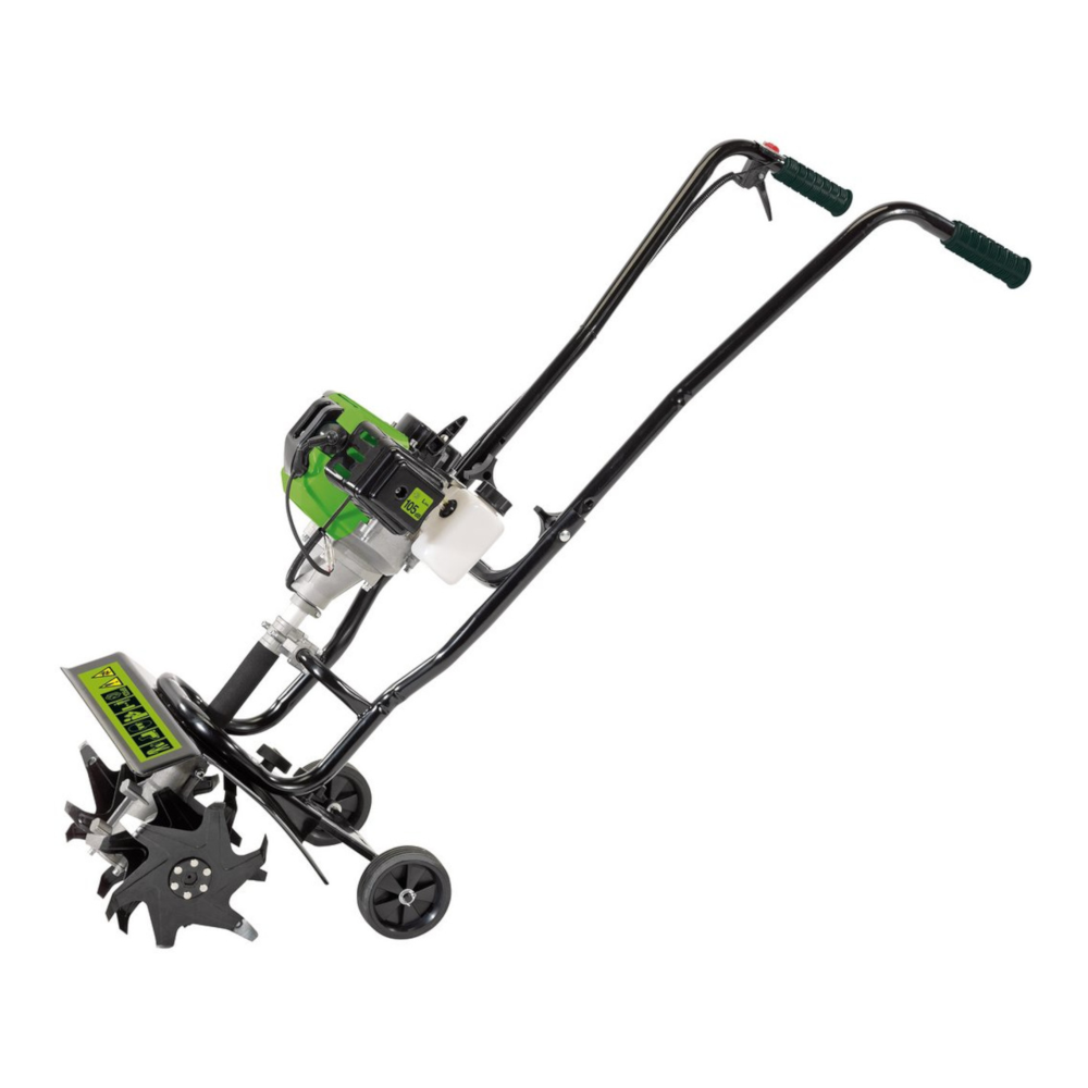 Draper 32329 Petrol Ground Soil Garden Tiller and Cultivator, 320mm, 2-Stroke, 42.7cc, 1200W