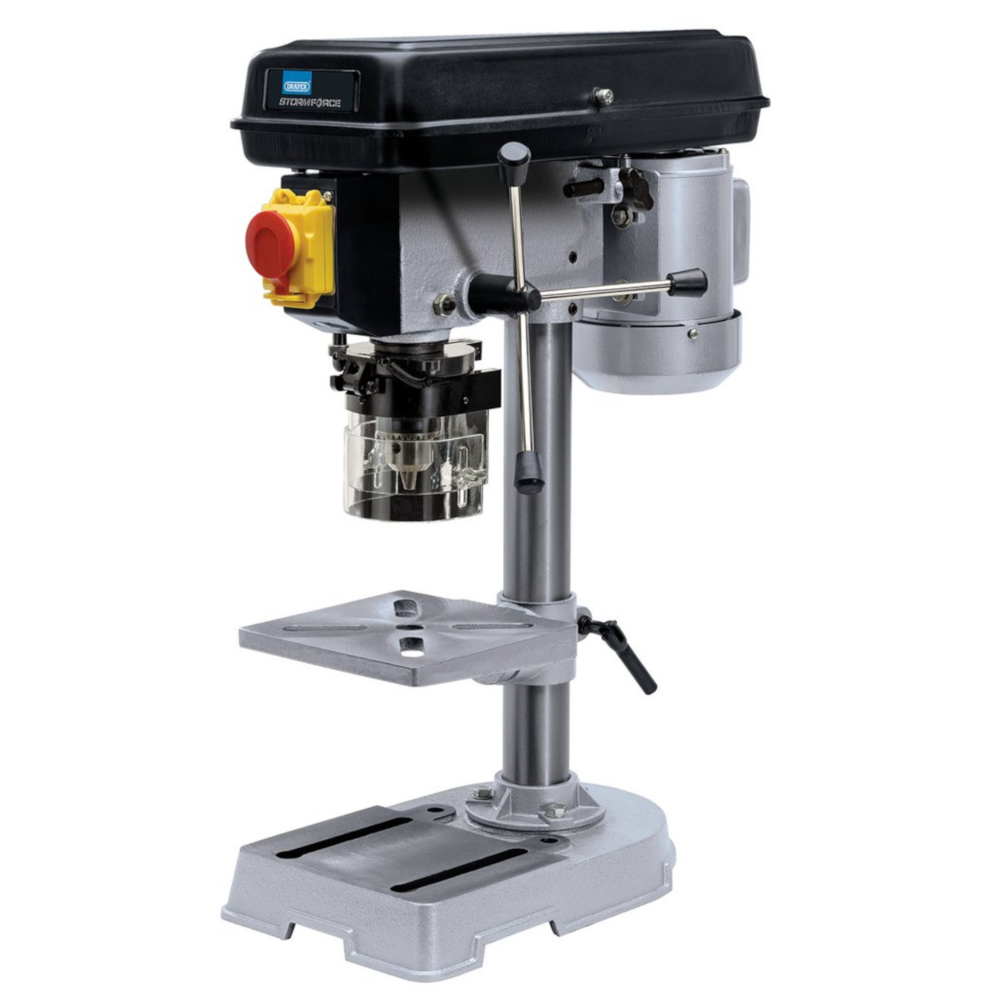 Draper 38255 Storm Force Bench Mounted Pillar Drill, 580mm Height, 5 Speed, 350W 230V