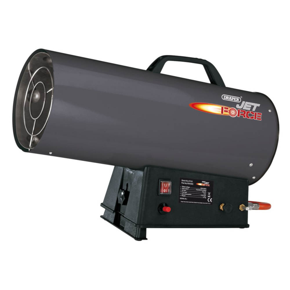 Draper 47101 Jet Force Propane Gas Space Warmer Heater, 102,000BTU 30kW