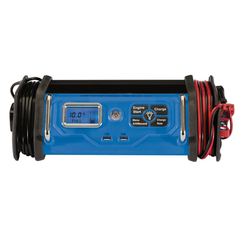 Draper 53171 Portable Vehicle Battery Starter Charger 30 Amp 12V