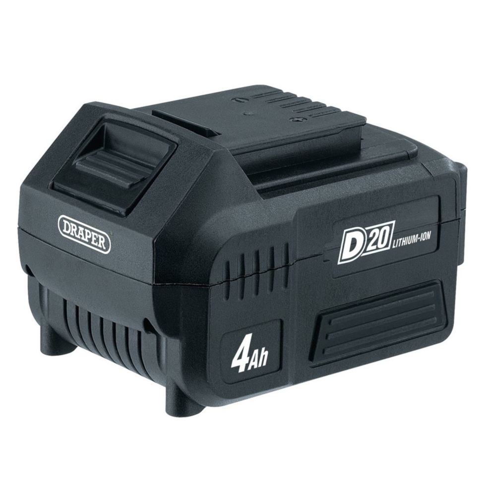 Draper 55898 D20 20V Lithium Ion Battery, 4.0Ah, for D20 20V Power Interchange Series