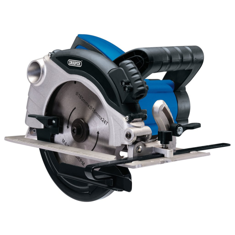 Draper 56971 Circular Saw with Laser Guide, 185mm, 1300W 230V