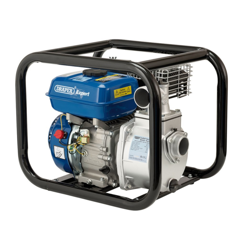 Draper 64065 Expert Petrol Engine Water Pump 50mm 500L/Min 4.8hp
