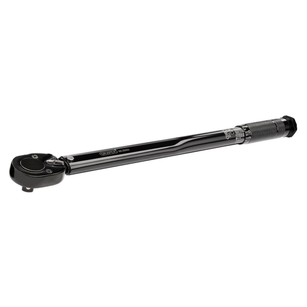 Draper 64535 1/2" Sq. Drive Micrometer Style Ratchet Torque Wrench 30-210Nm