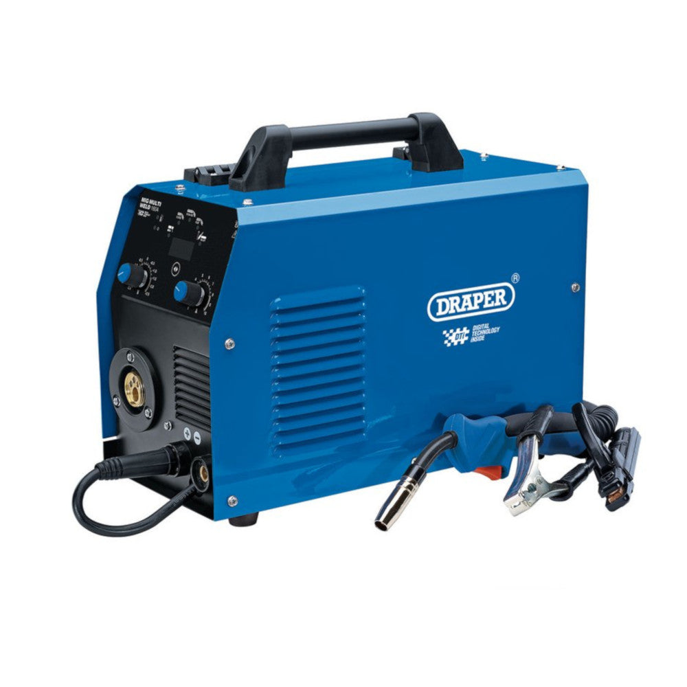 Draper 70047 Professional Gas Gasless MIG Inverter Multi Welding Machine Dti, 160 Amp 230V