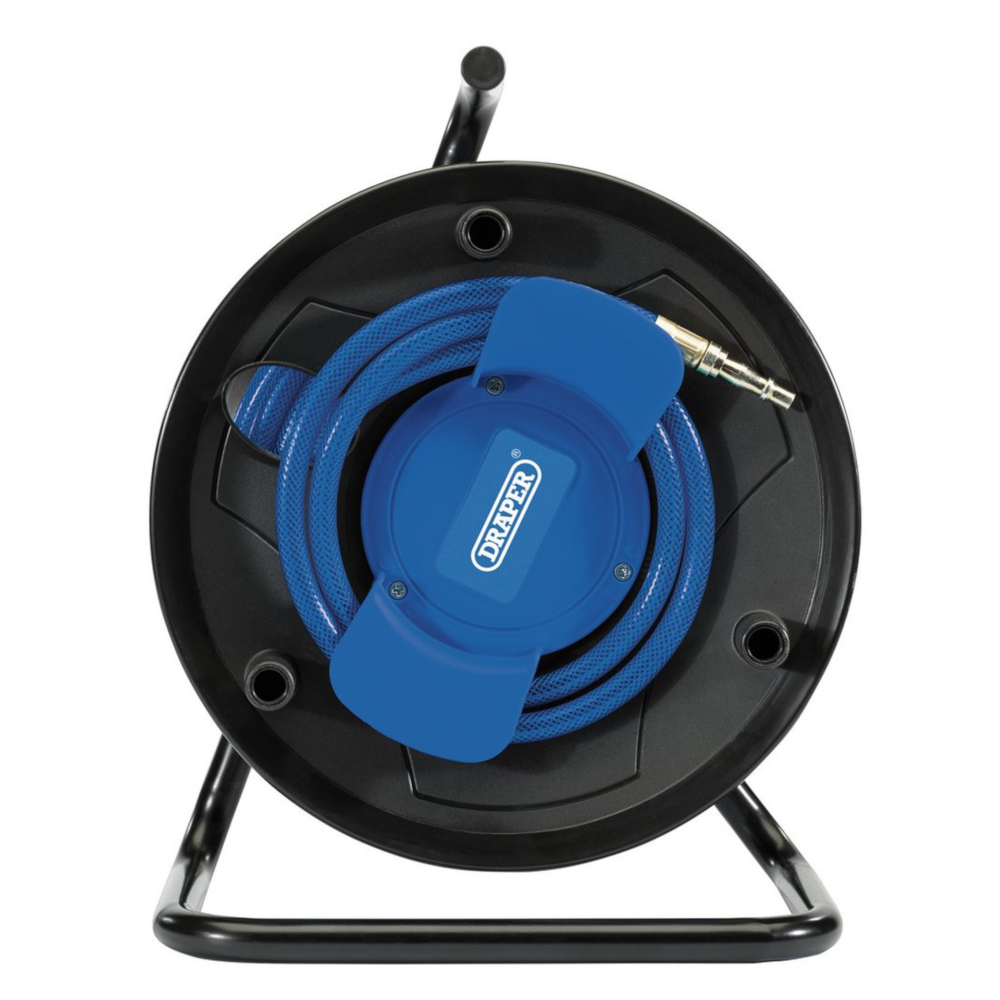 Draper 70838 Air Tool Polyethylene Hose Reel 6mm 20 Metre 1/4" BSP