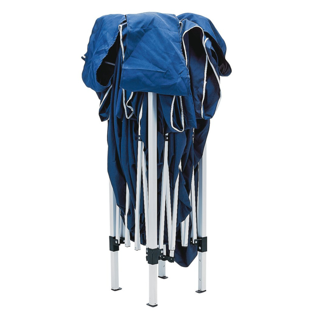 Draper 76940 Concertina Pop Up Gazebo, Outdoor Garden Cover, 3m x 3m, Blue