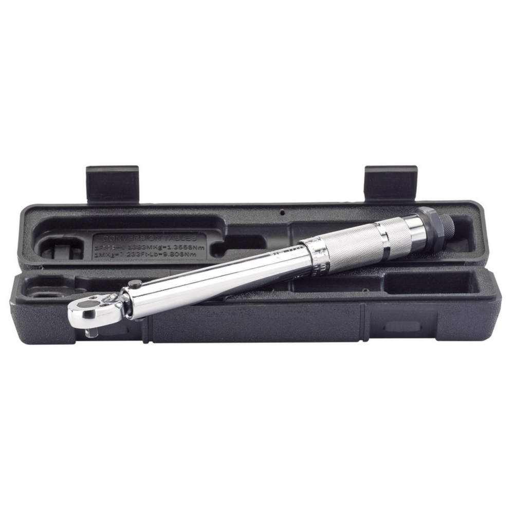 Draper 78639 Micrometer Style Torque Wrench, 1/4" Sq. Drive, 5-25Nm
