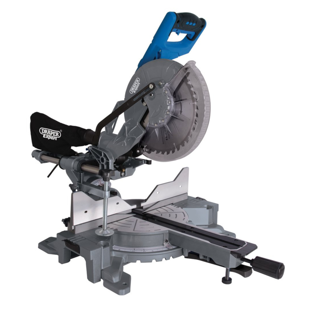 Draper 79899 Double Bevel Compound Woodworking Mitre Saw 255mm 2000W 230V