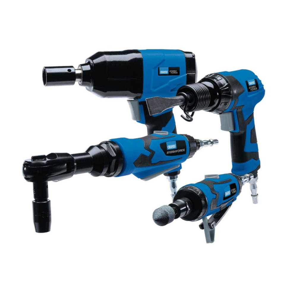 Draper 83431 Stormforce 68 Piece Air Impact Wrench, Ratchet, Chisel and Grinder Tool Kit