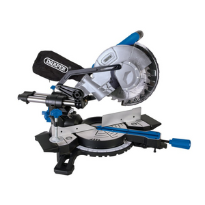 Draper 83677 Single Bevel Compound Woodworking Mitre Saw with Laser Guide 210mm 1500W 230V