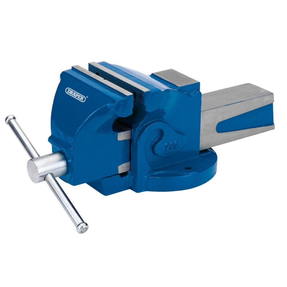 Draper 93058 Heavy Duty Engineers Vice, Bench Mounted, Fixed Base, 200mm Jaw Capacity