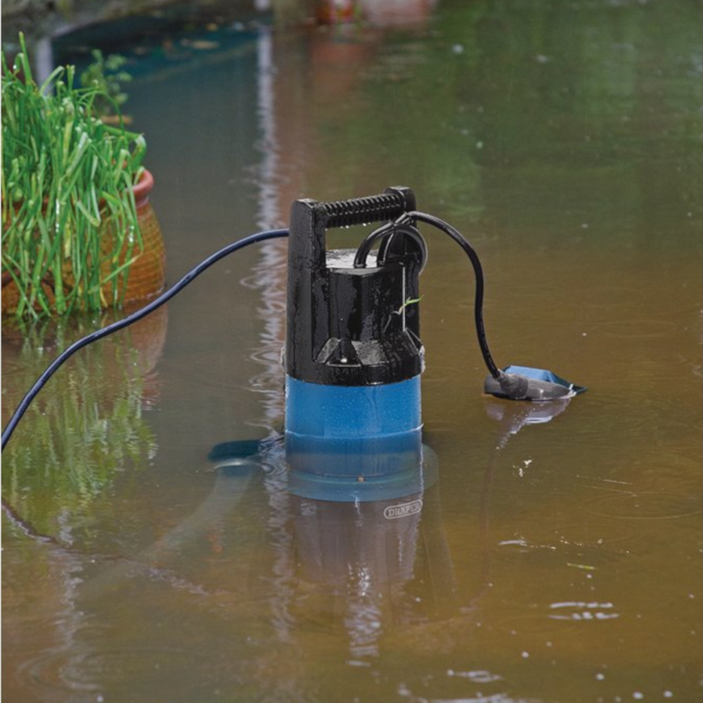 Draper 98919 Submersible Dirty Water Pump with Float Switch 416L/Min 1300W 230V
