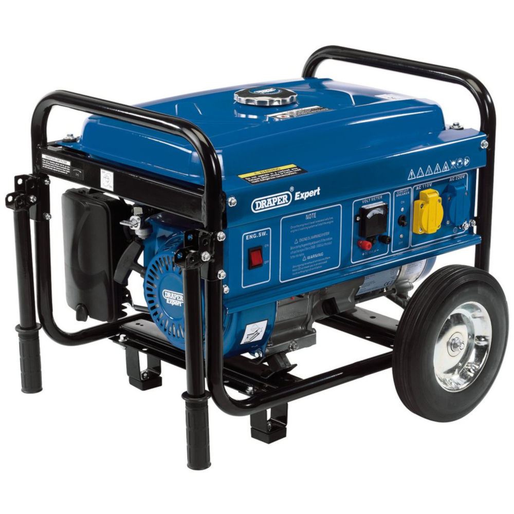 Draper Expert 87088 Heavy-Duty Petrol Engine Power Generator 2400W