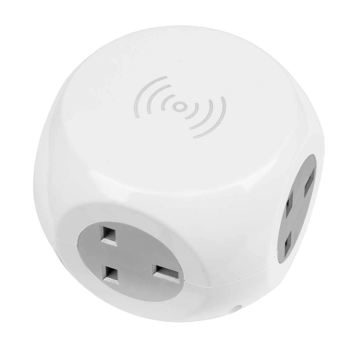1.4m Extension Cable Cube & Wireless Charging Pad 3 x 230V &