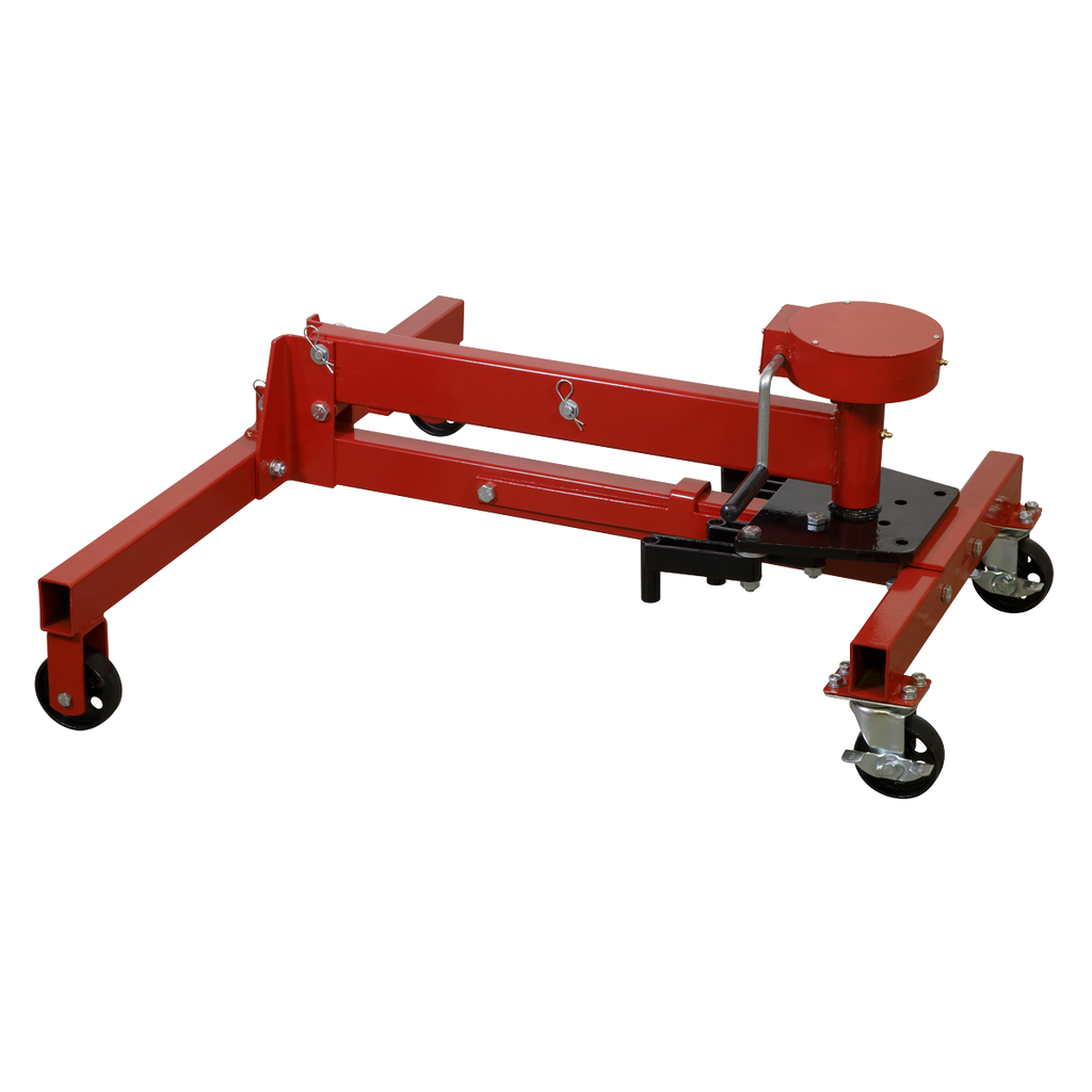 Folding 360º Rotating Engine Stand with Geared Handle Drive 450kg Capacity
