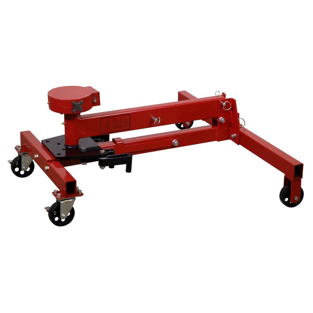 Folding 360º Rotating Engine Stand with Geared Handle Drive 450kg Capacity