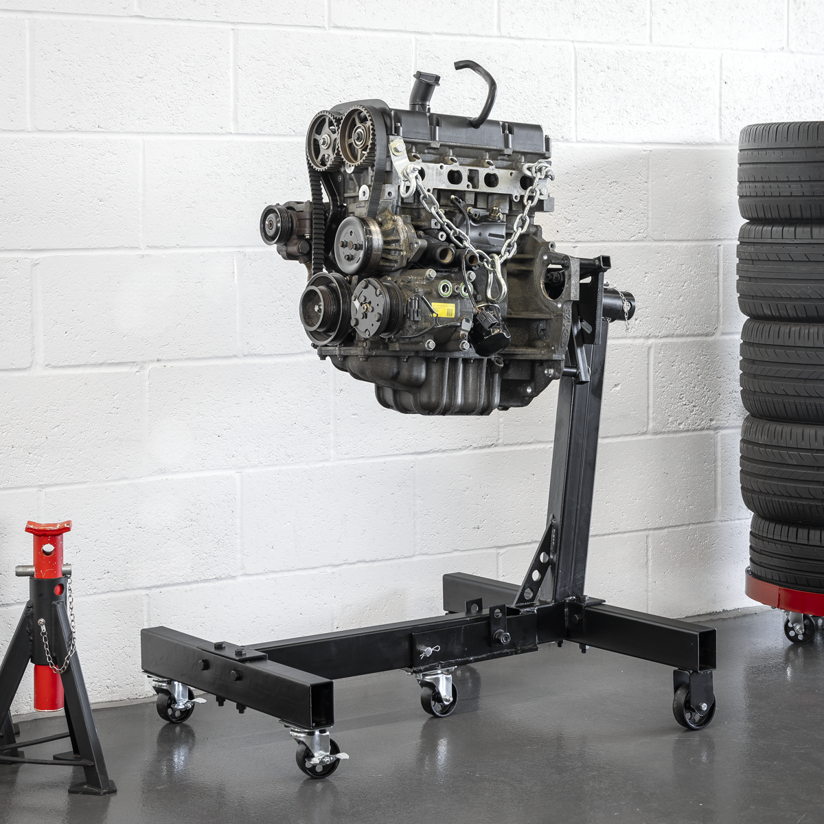 Folding Engine Stand 680kg Capacity