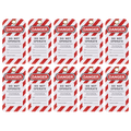 Lockout Safety Tag 10pc