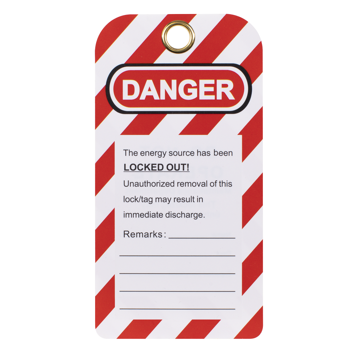 Lockout Safety Tag 10pc