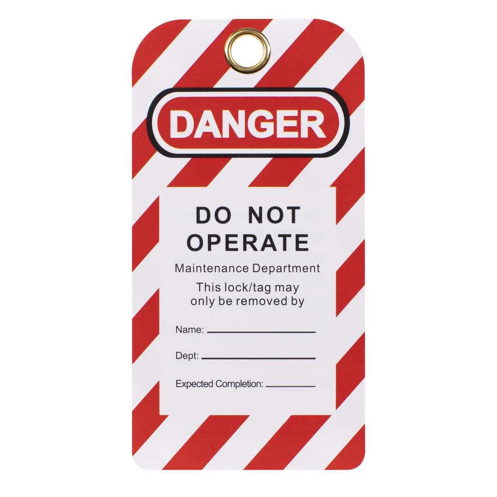 Lockout Safety Tag 10pc