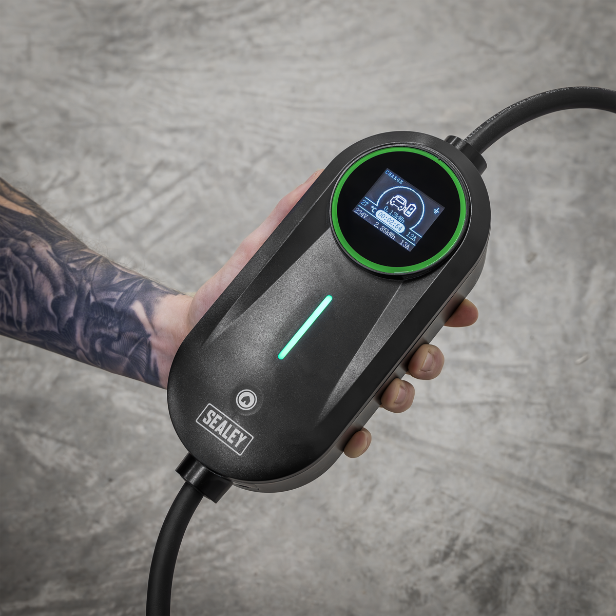 5m Adjustable (3.5kW) Type 2 to UK 3-Pin Plug Portable EV Ch