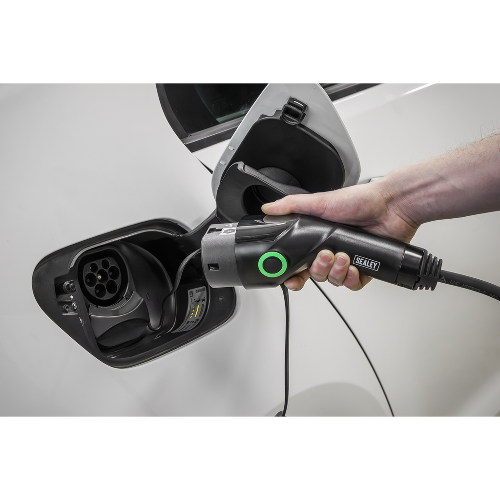 5m Adjustable (3.5kW) Type 2 to UK 3-Pin Plug Portable EV Ch