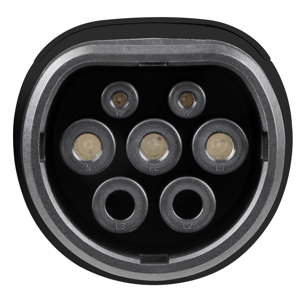 5m Adjustable (3.5kW) Type 2 to UK 3-Pin Plug Portable EV Ch