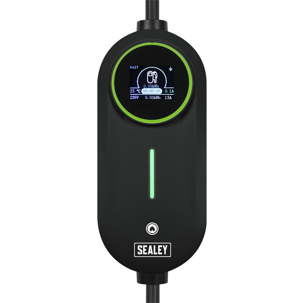 5m Adjustable (3.5kW) Type 2 to UK 3-Pin Plug Portable EV Ch