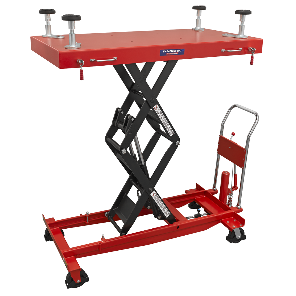 High Lift EV Battery Lift/Hydraulic Platform Truck 1000kg Capacity
