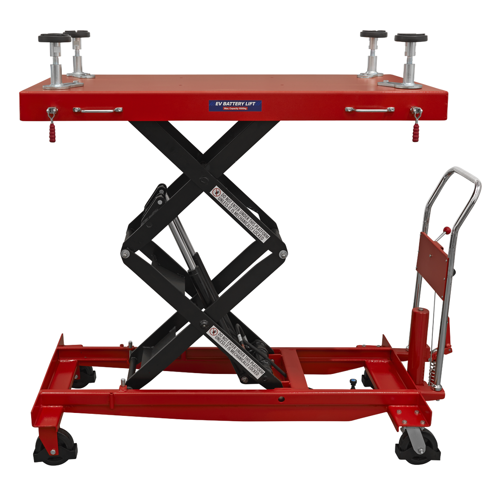 High Lift EV Battery Lift/Hydraulic Platform Truck 1000kg Capacity