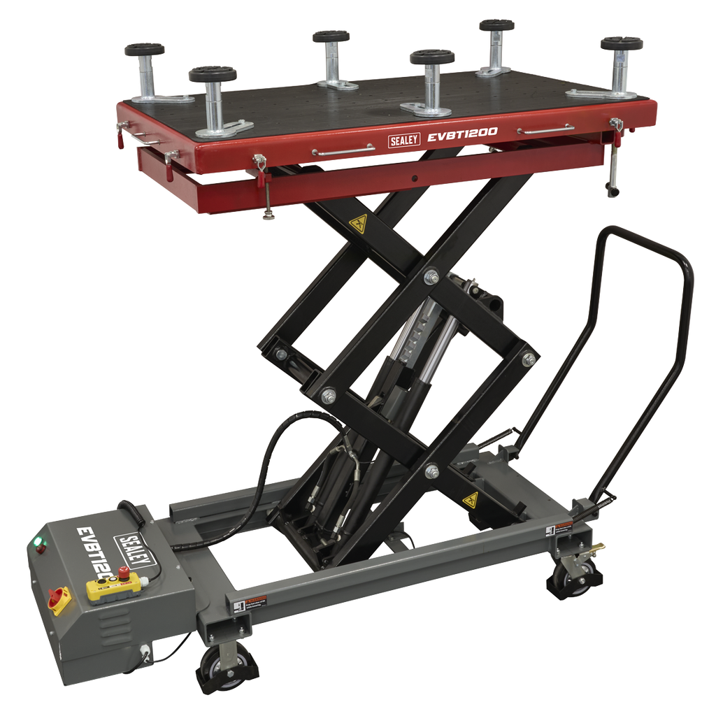 High Lift EV Battery Lift/Hydraulic Platform Truck 1200kg Capacity