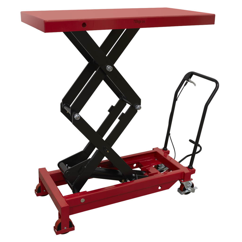 High Lift EV Battery Lift/Hydraulic Platform Truck 700kg Capacity